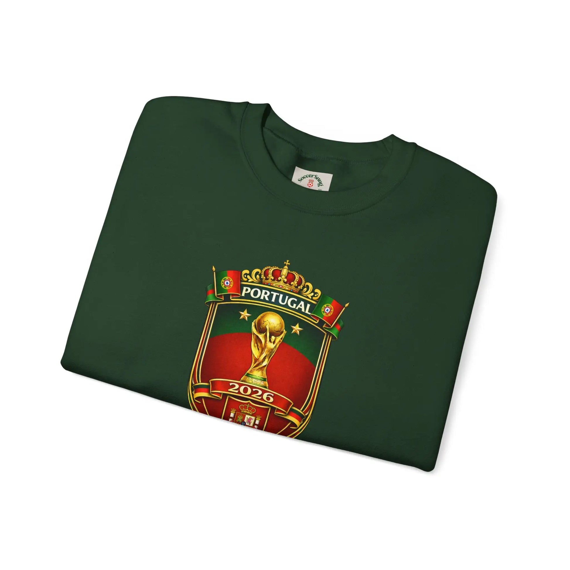 Portugal World Cup 2022 Crest Sweatshirt by Printify
