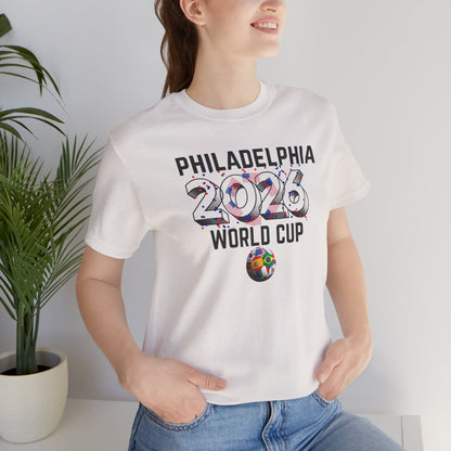 Philadelphia World Cup 2026 Unisex Streetwear Cotton Crew Tee