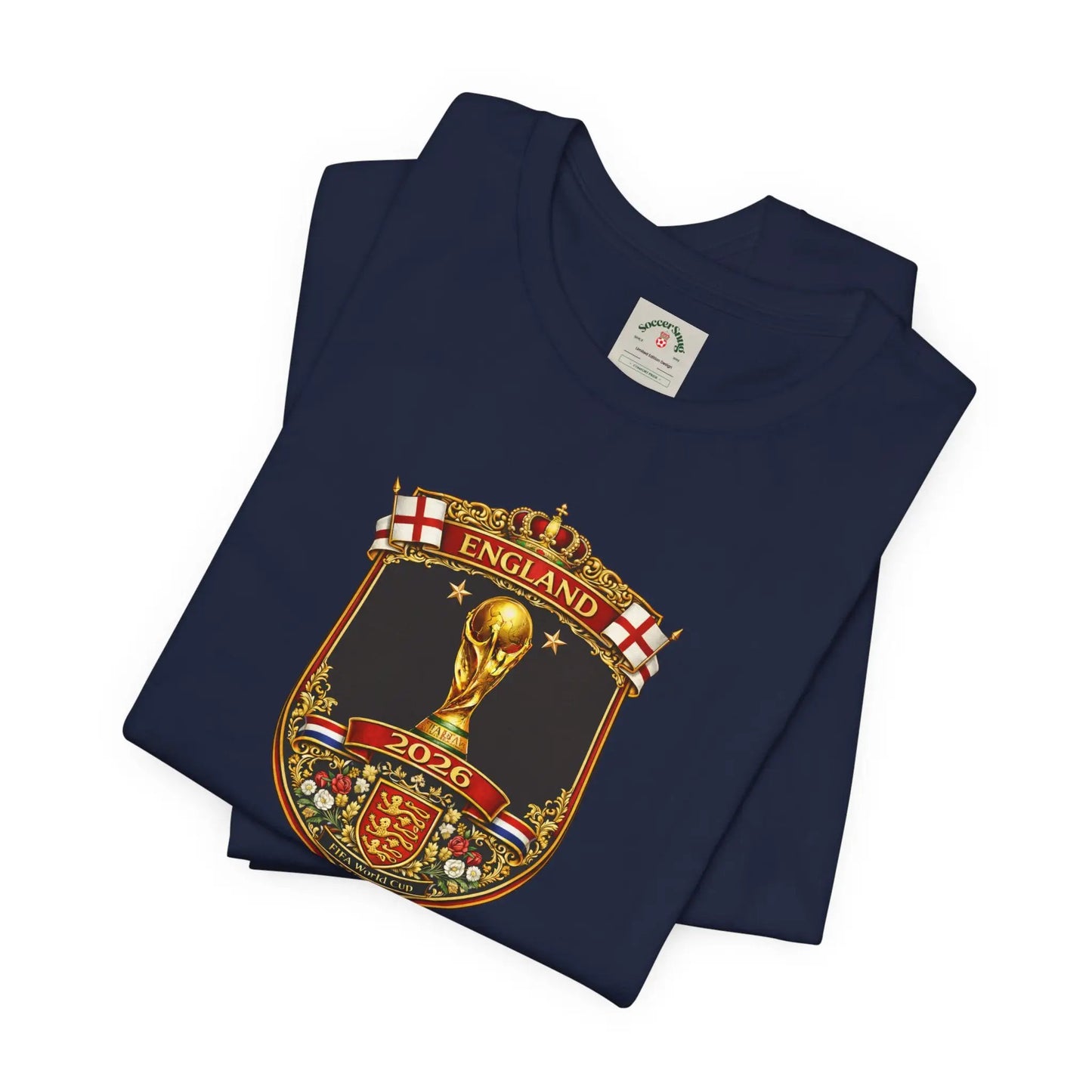 England World Cup 2026 Unisex Cotton Crew Tee by Printify