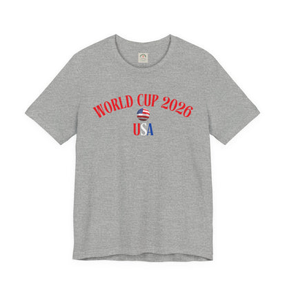 World Cup 2026 USA T-Shirt — Patriotic Soccer Tee