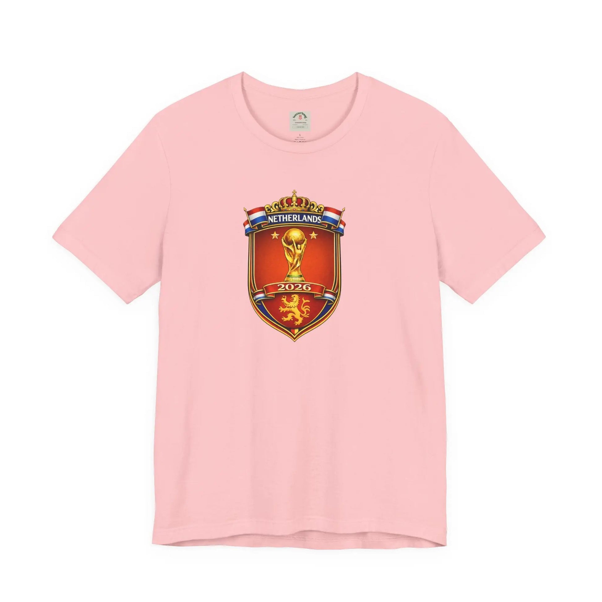 Netherlands World Cup 2026 Soccer Crest T-Shirt by Printify