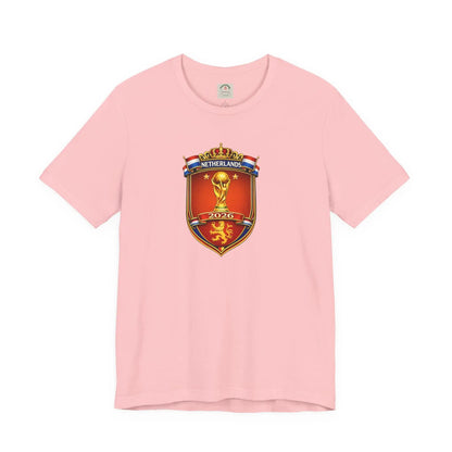 Netherlands World Cup 2026 Soccer Crest T-Shirt by Printify