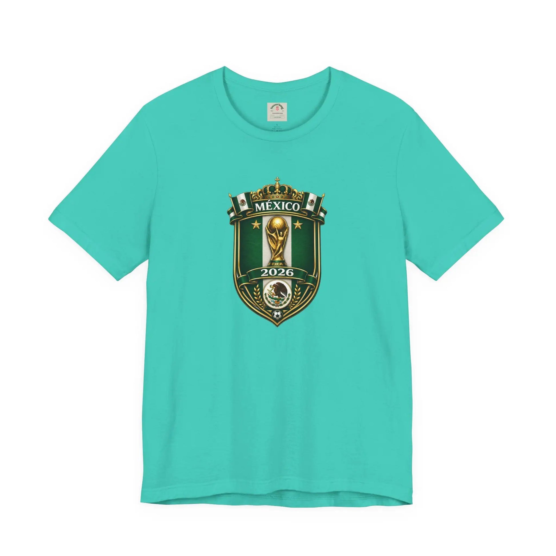 Mexico 2026 World Cup Crest T-Shirt — Soccer Fan Jersey Tee by Printify