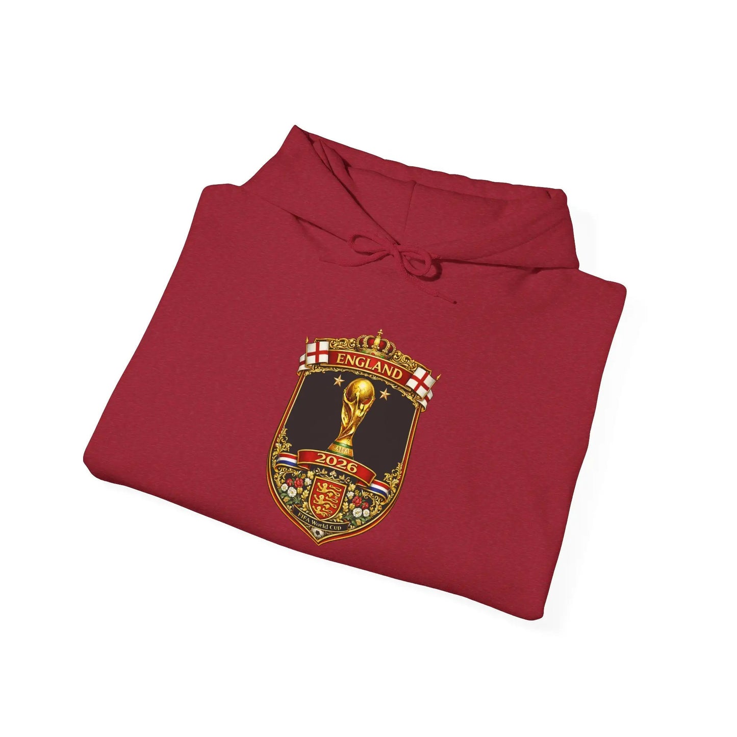 England World Cup Hooded Sweatshirt by Printify