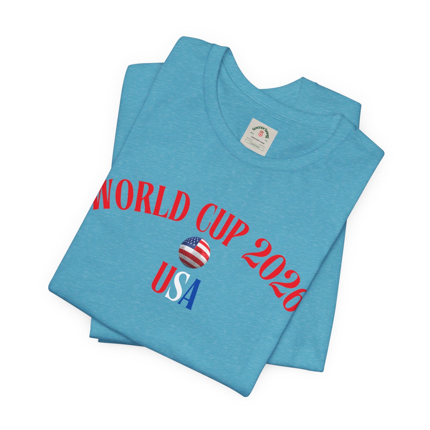 World Cup 2026 USA T-Shirt — Patriotic Soccer Tee
