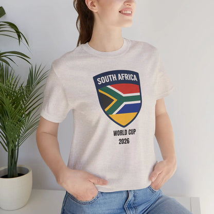 South Africa World Cup 2026 Unisex Cotton Crew Tee by Printify