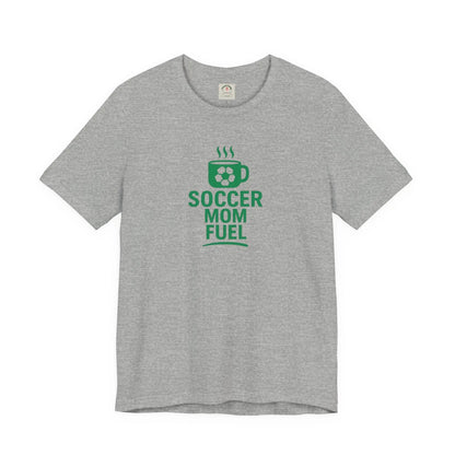 Soccer Mom Fuel T-Shirt — Coffee & Soccer Graphic Tee for Sports Moms by Printify