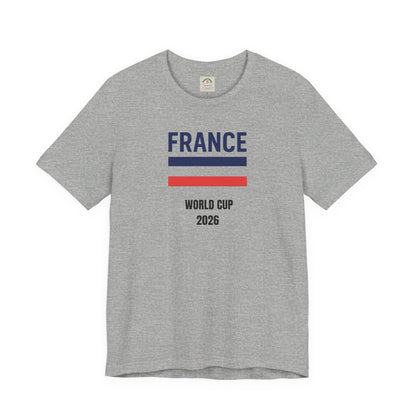 France World Cup 2026 Unisex Cotton Crew Tee
