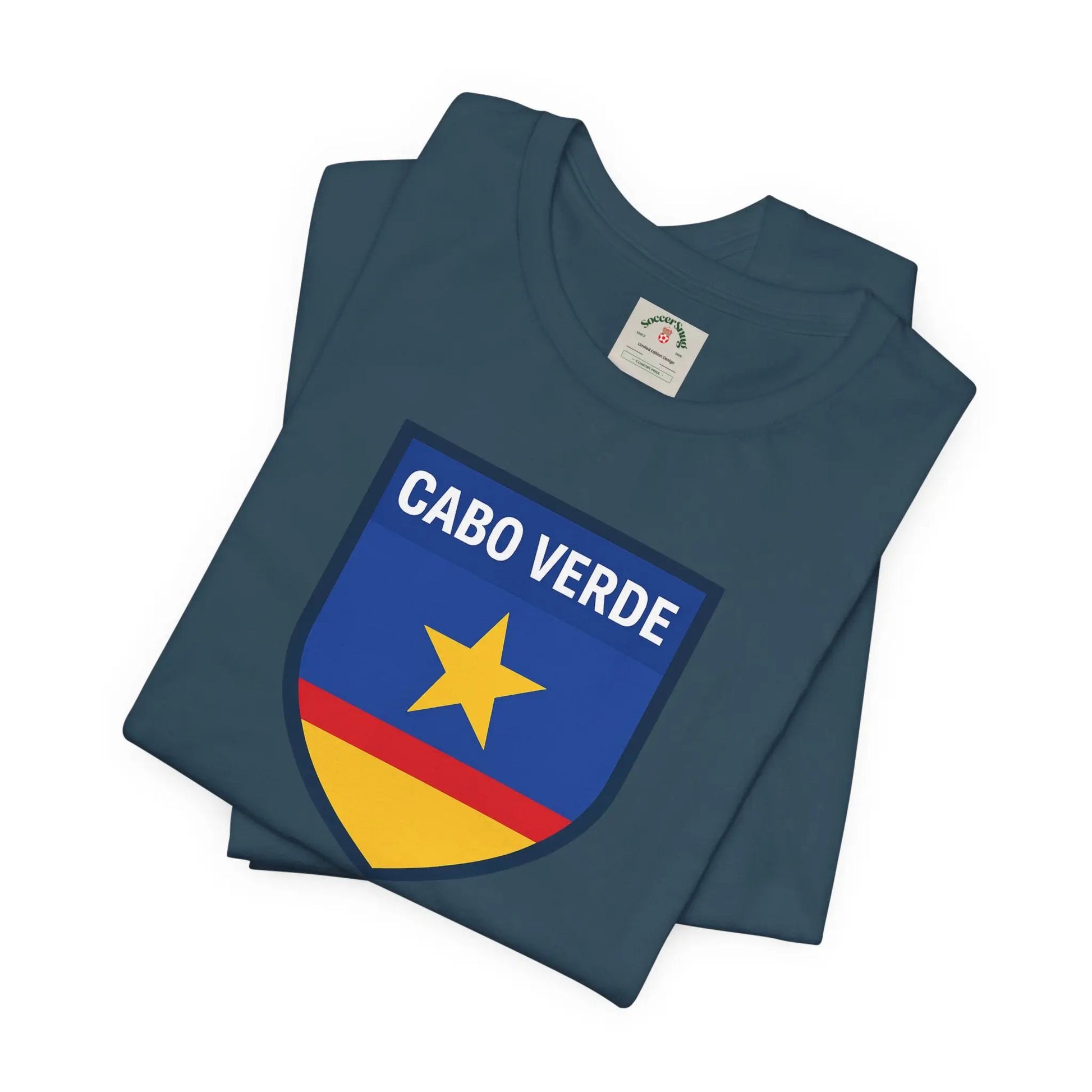 Cabo Verde Shield T‑Shirt — Cape Verde Pride Travel Tee by Printify