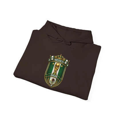 Mexico World Cup Slytherin Crest Hoodie Green Shield Pullover by Printify