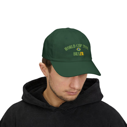 World Cup 2026 Brazil Dad Cap – Embroidered Soccer Fan Hat