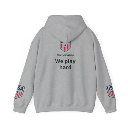 Customizable - SoccerSnug Heavy Blend Hoodie Unisex With Front Pocket Drawcord by Printify