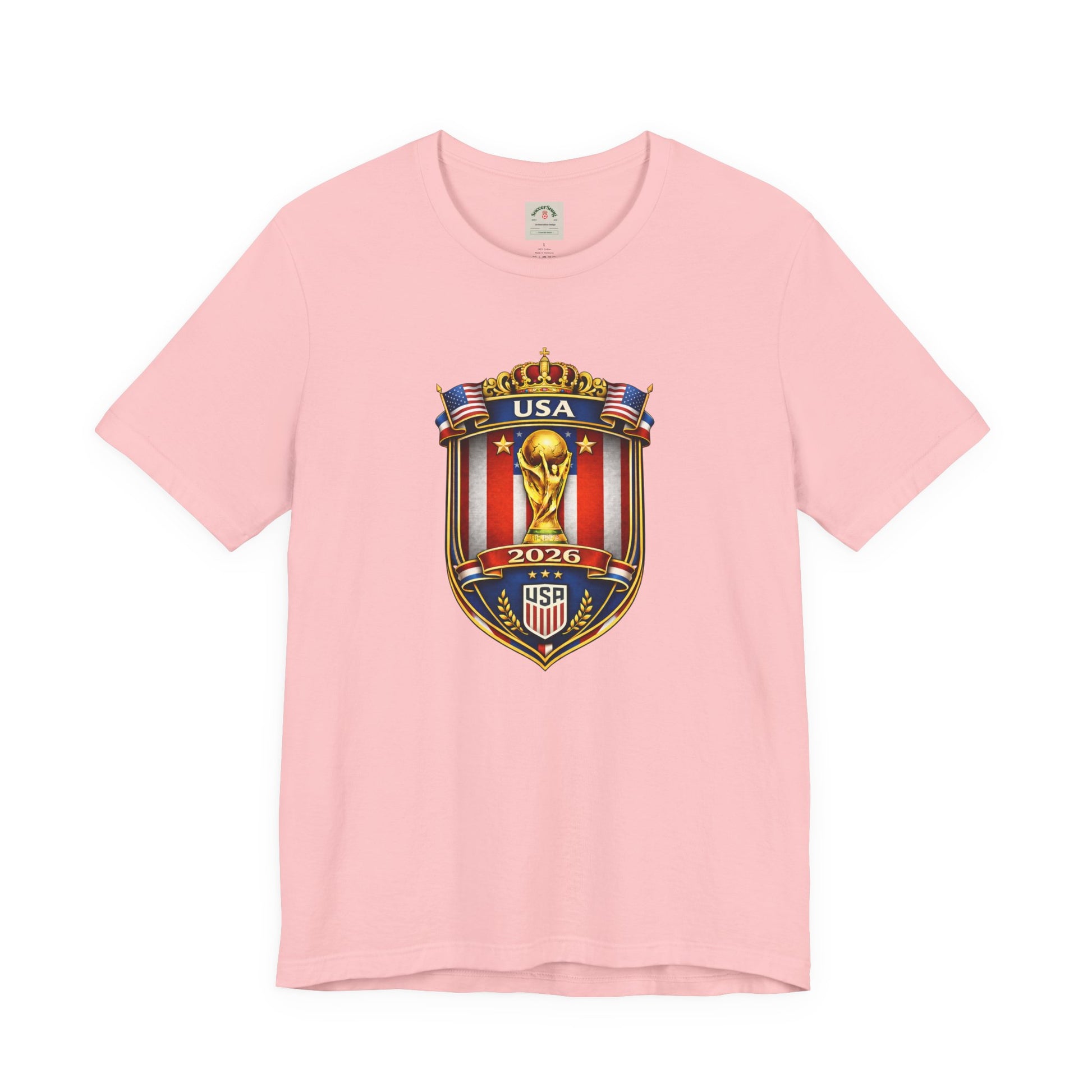 USA Soccer 2026 World Cup Crest T-Shirt by Printify