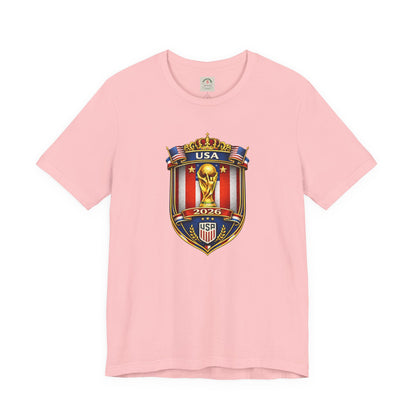 USA Soccer 2026 World Cup Crest T-Shirt by Printify