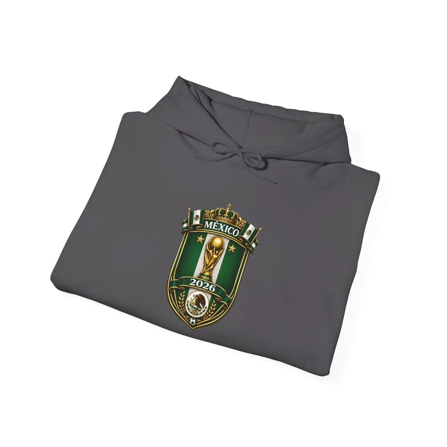 Mexico World Cup Slytherin Crest Hoodie Green Shield Pullover by Printify