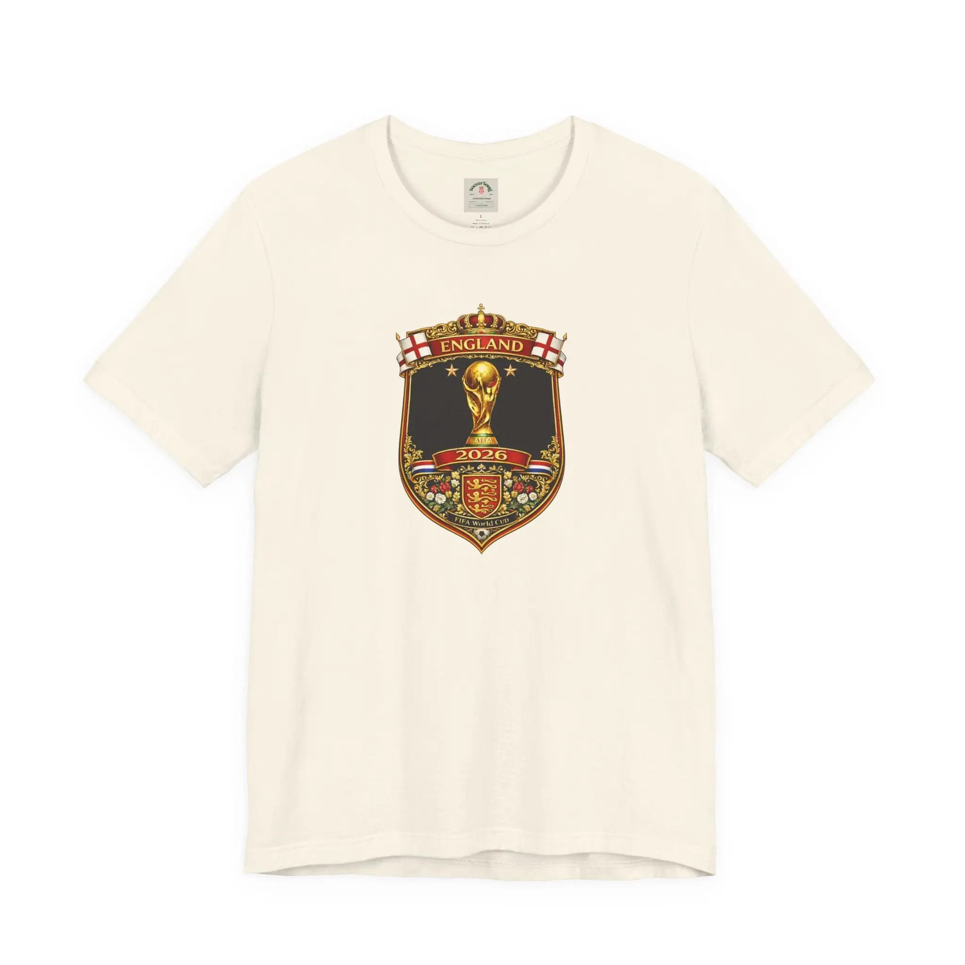 England World Cup 2026 Unisex Cotton Crew Tee by Printify