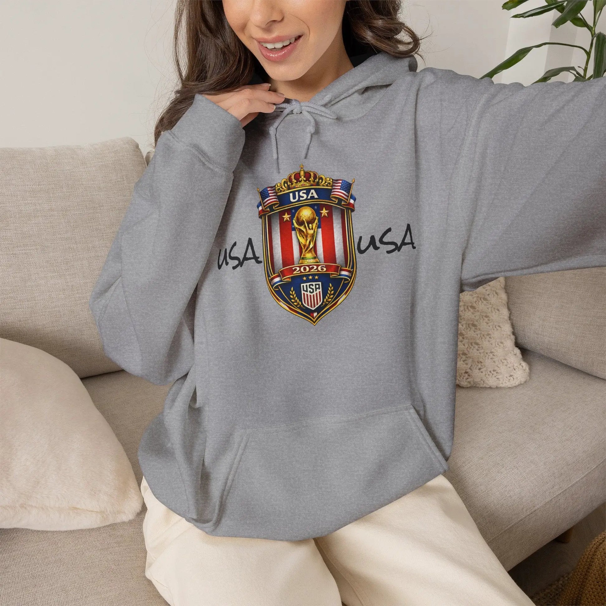 USA World Cup 2026 Hooded Sweatshirt by Printify