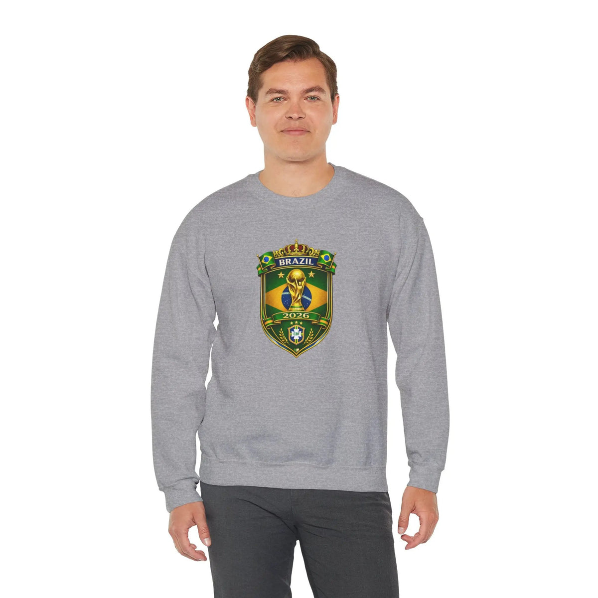 Brazil World Cup 2026 Crewneck Sweatshirt by Printify