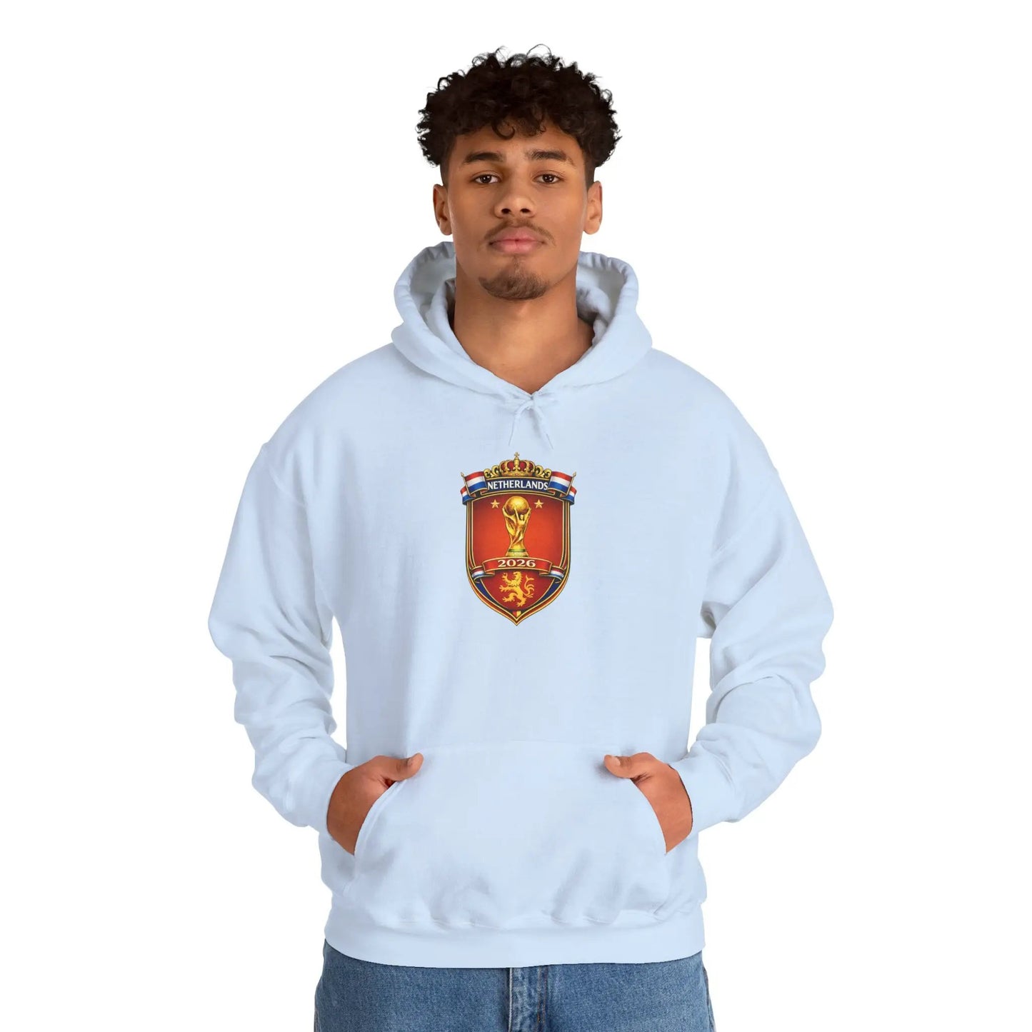 Netherlands World Cup 2026 Crest Hoodie Lion Shield Emblem Sweatshirt by Printify