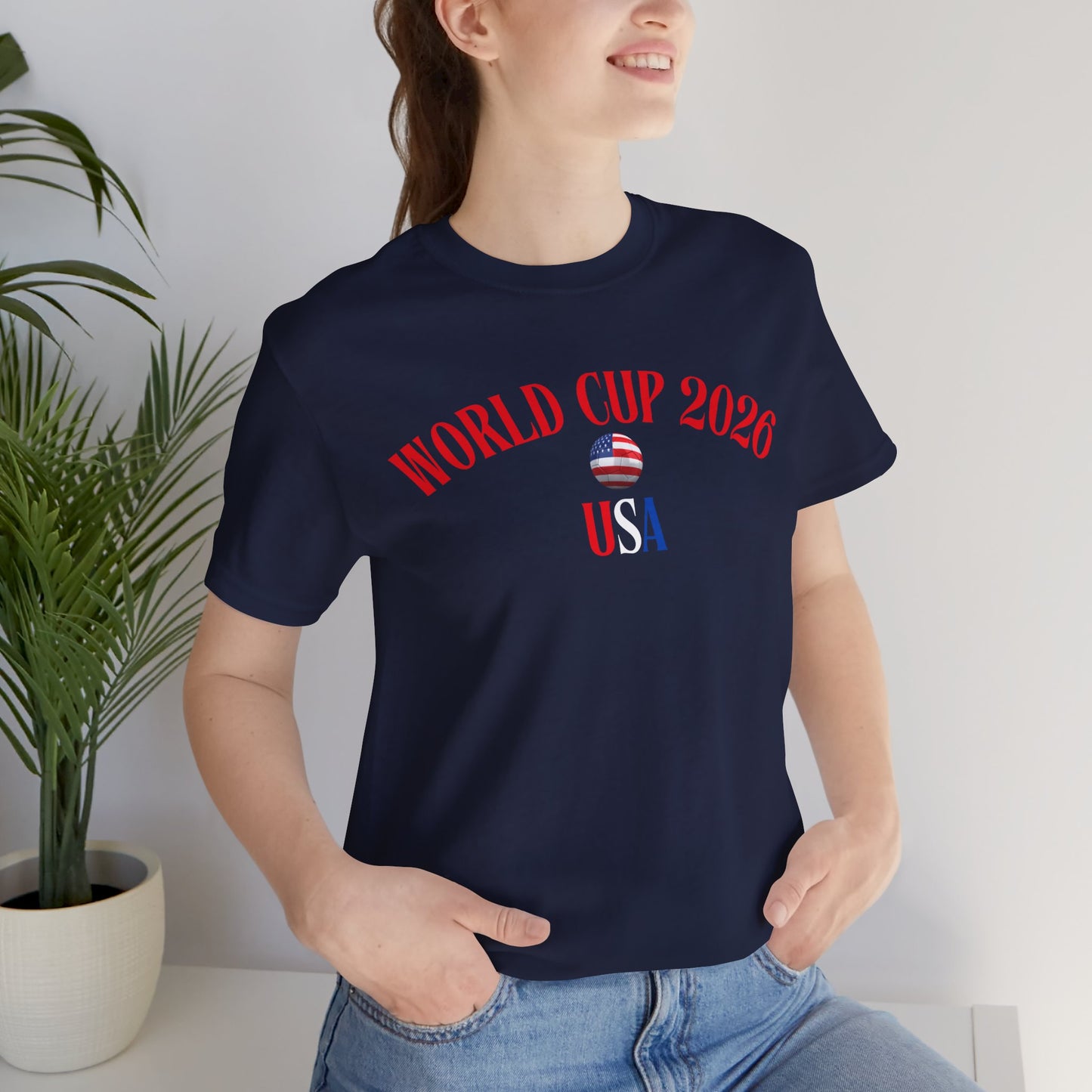 World Cup 2026 USA T-Shirt — Patriotic Soccer Tee