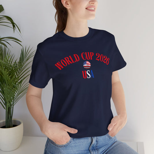 World Cup 2026 USA T-Shirt — Patriotic Soccer Tee