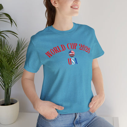 World Cup 2026 USA T-Shirt — Patriotic Soccer Tee