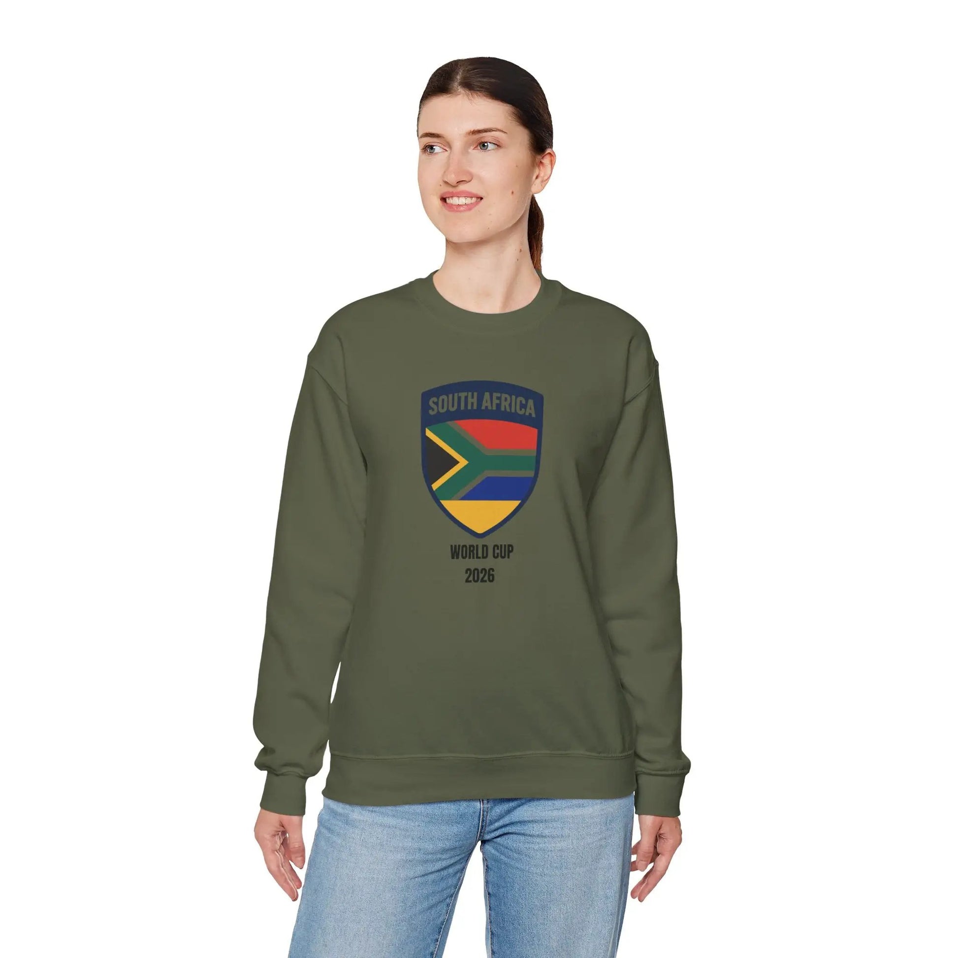 South Africa World Cup 2026 Unisex Heavy Blend™ Crewneck Sweatshirt by Printify