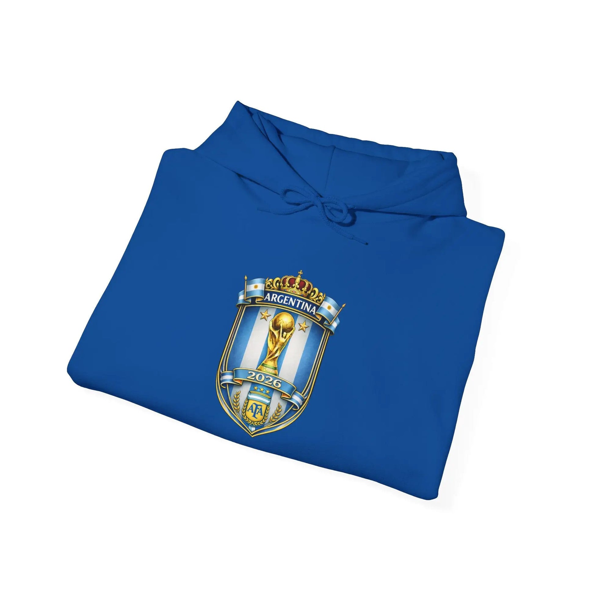 Soccer Trophy Crest Hoodie - Champion Shield Football Pullover by Printify