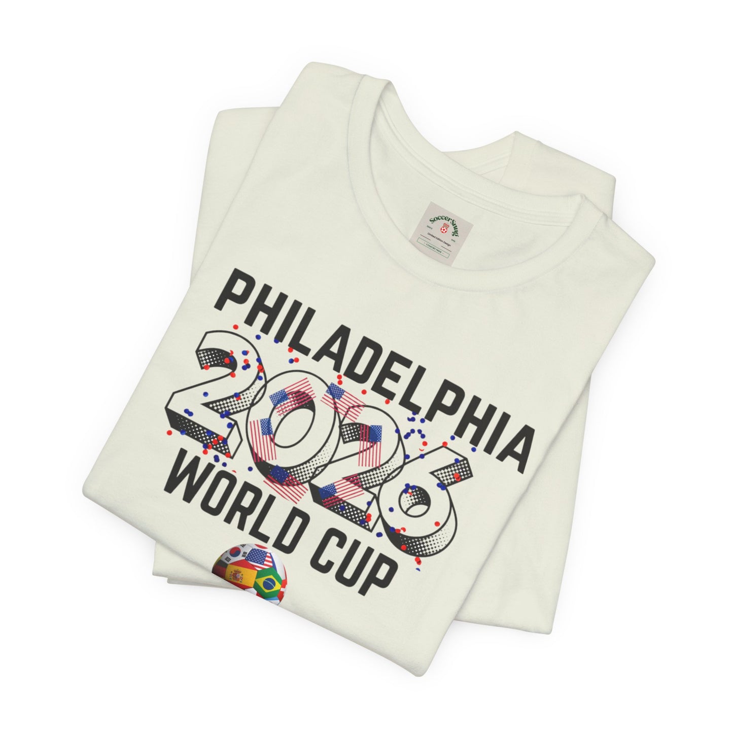 Philadelphia World Cup 2026 Unisex Streetwear Cotton Crew Tee