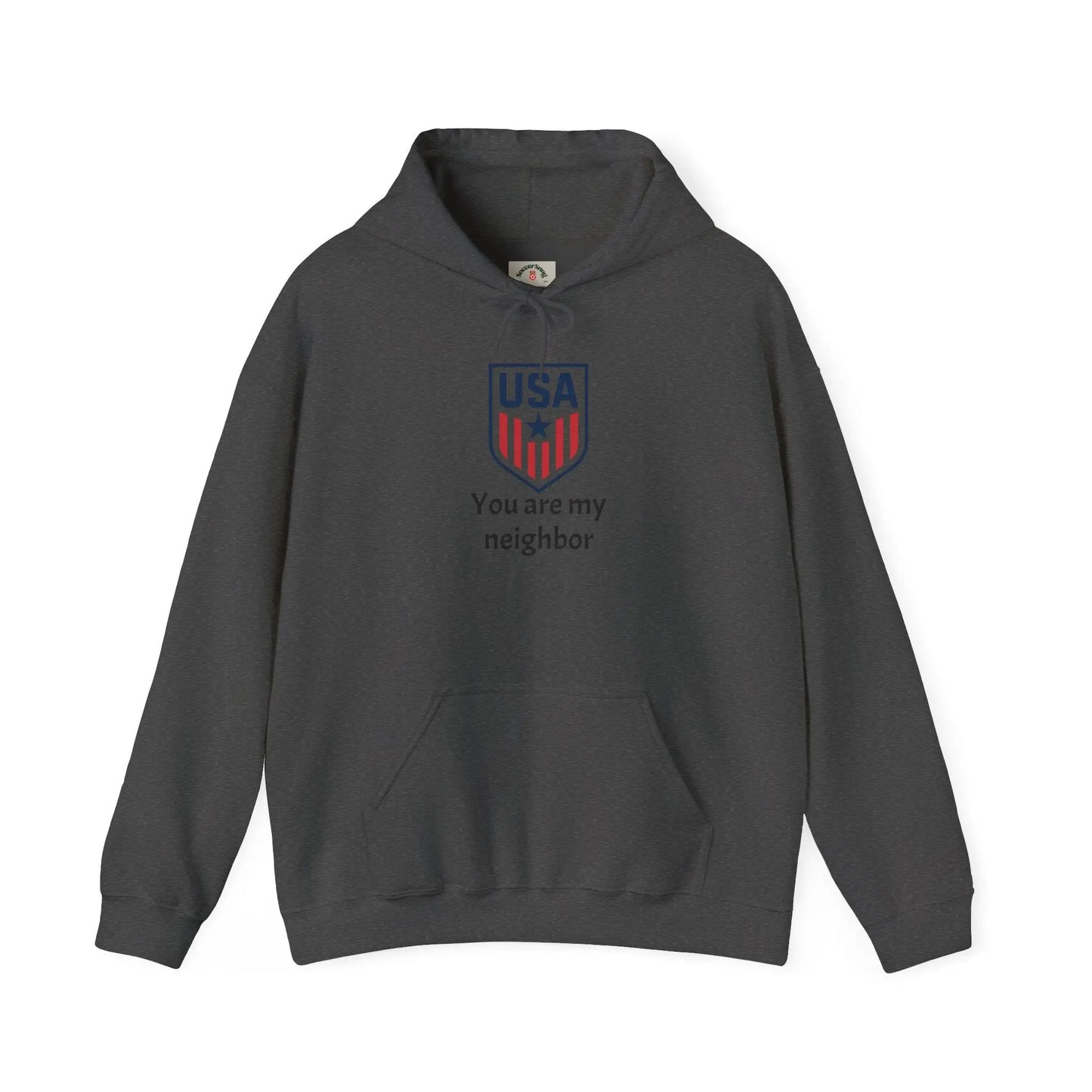 Gildan Heavy Blend Hoodie Unisex With Front Pocket Drawcord by Printify