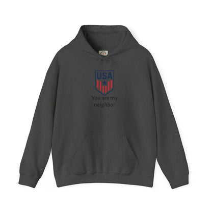 Gildan Heavy Blend Hoodie Unisex With Front Pocket Drawcord by Printify