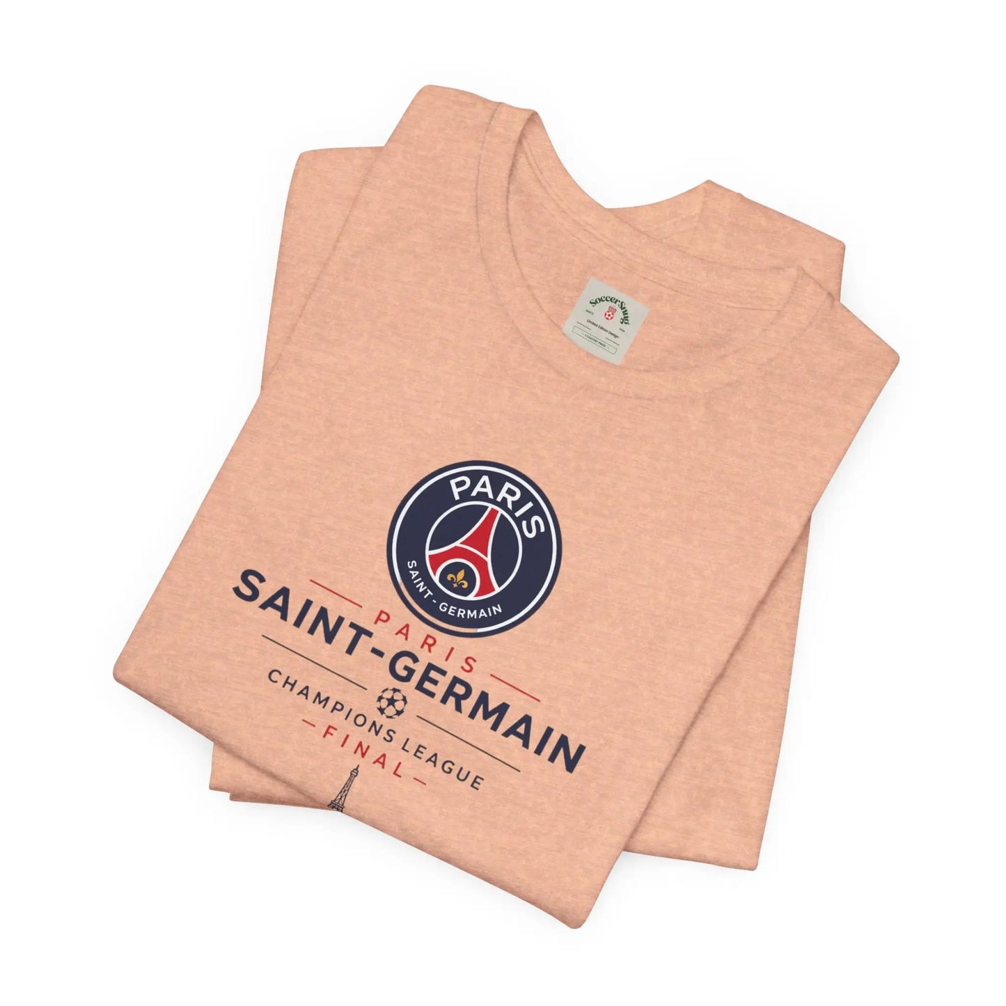 PSG Champions League Final Unisex Soccer Jersey Short Sleeve Tee by Printify