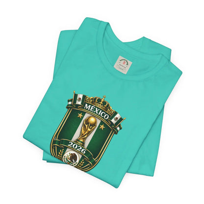 Mexico 2026 World Cup Crest T-Shirt — Soccer Fan Jersey Tee by Printify