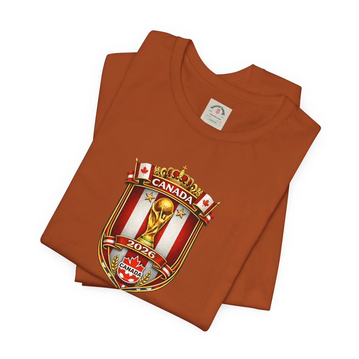 Canada World Cup 2026 Unisex Cotton Crew Soccer Fan Tee by Printify