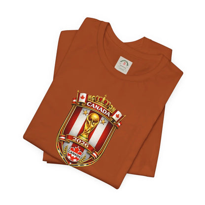 Canada World Cup 2026 Unisex Cotton Crew Soccer Fan Tee by Printify