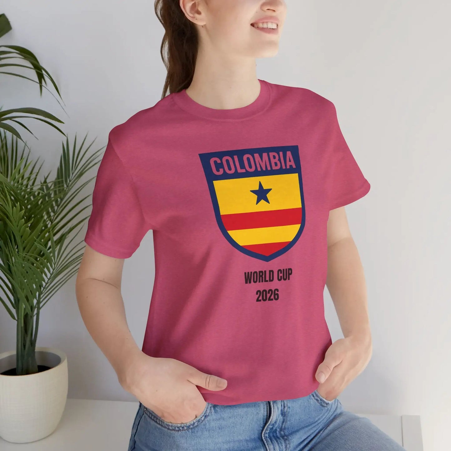 Columbia World Cup 2026 Unisex Cotton Crew Tee by Printify