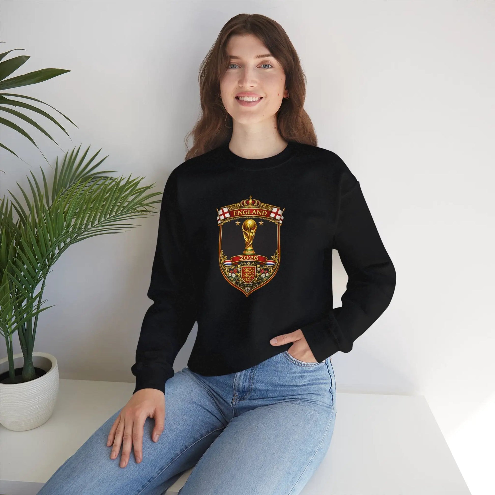 England World Cup Crewneck Sweatshirt by Printify