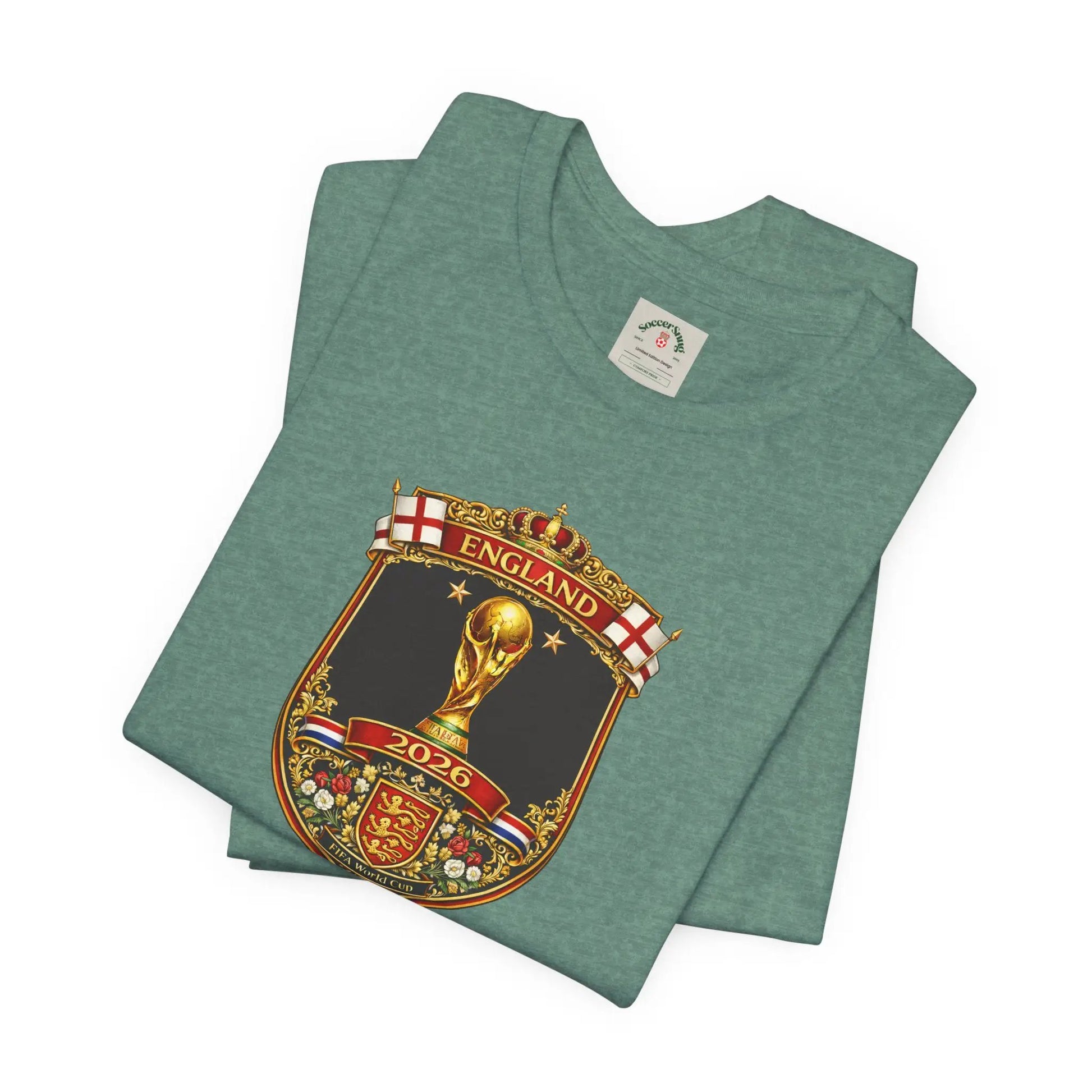 England World Cup 2026 Unisex Cotton Crew Tee by Printify