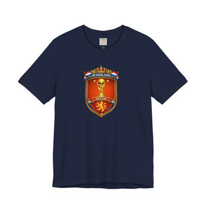 Netherlands World Cup 2026 Soccer Crest T-Shirt by Printify