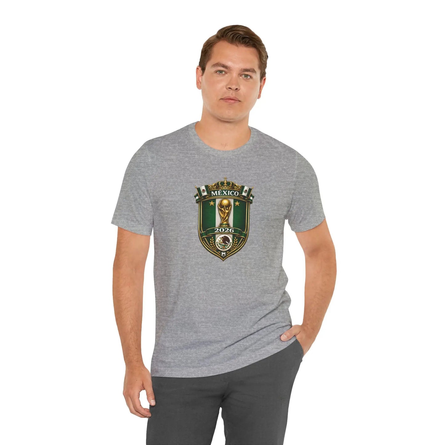 Mexico 2026 World Cup Crest T-Shirt — Soccer Fan Jersey Tee by Printify
