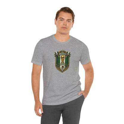 Mexico 2026 World Cup Crest T-Shirt — Soccer Fan Jersey Tee by Printify