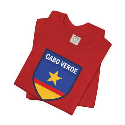 Cabo Verde Shield T‑Shirt — Cape Verde Pride Travel Tee by Printify