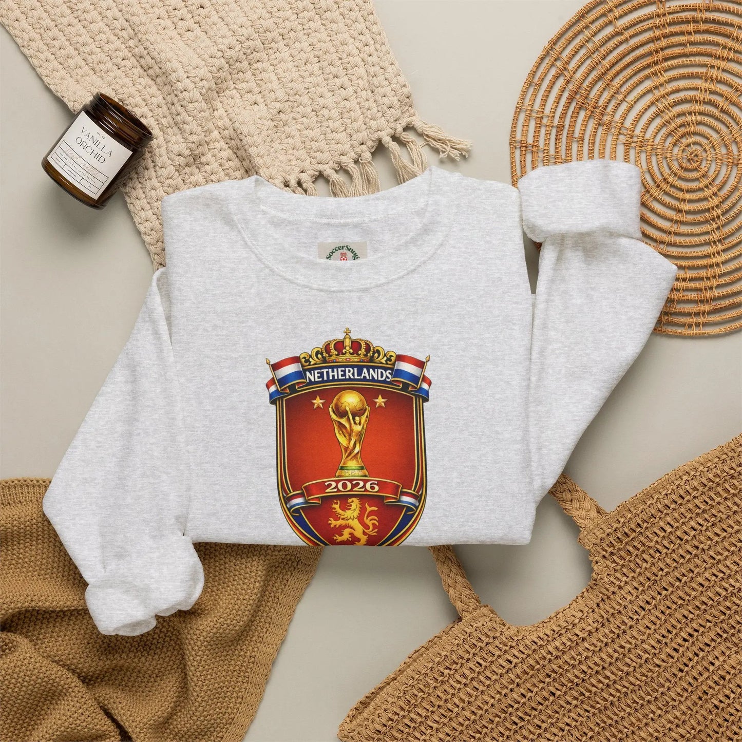 Netherlands 2026 World Cup Crest Crewneck by Printify