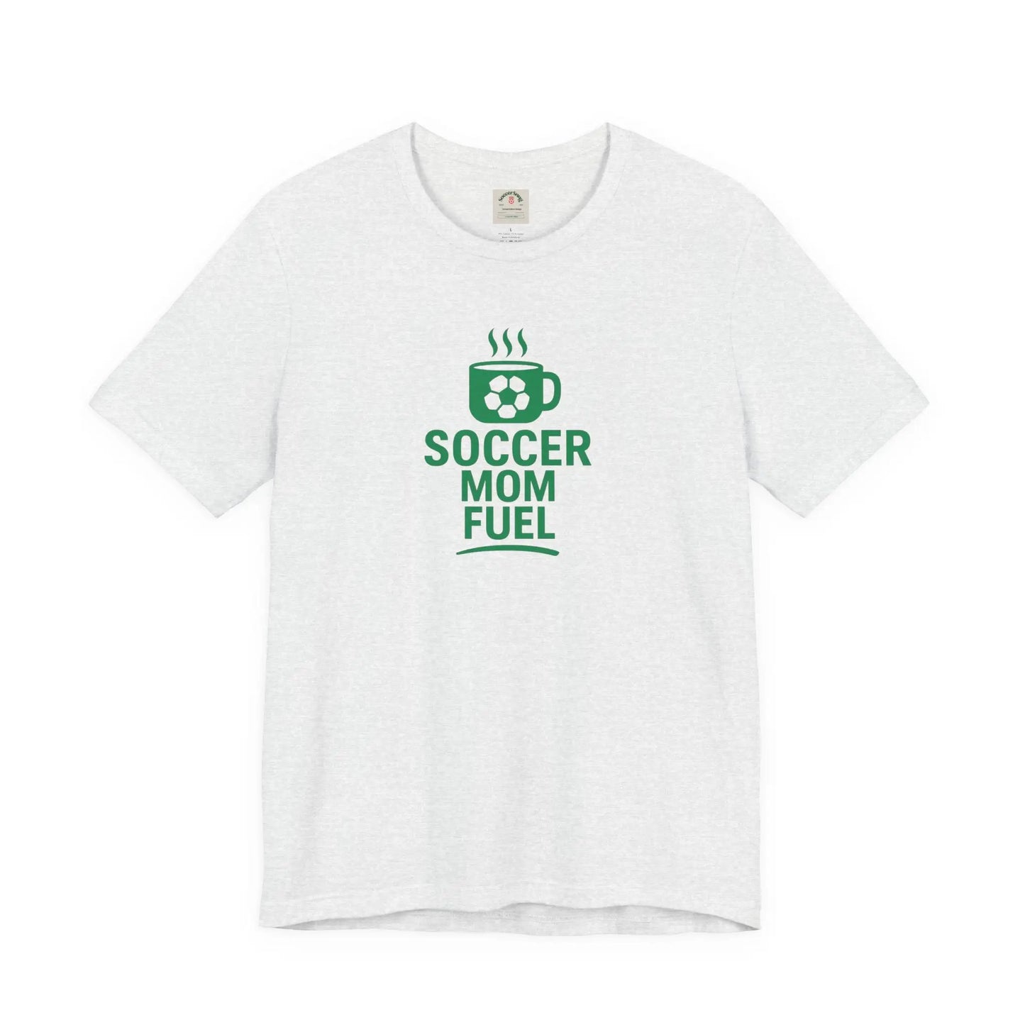 Soccer Mom Fuel T-Shirt — Coffee & Soccer Graphic Tee for Sports Moms by Printify