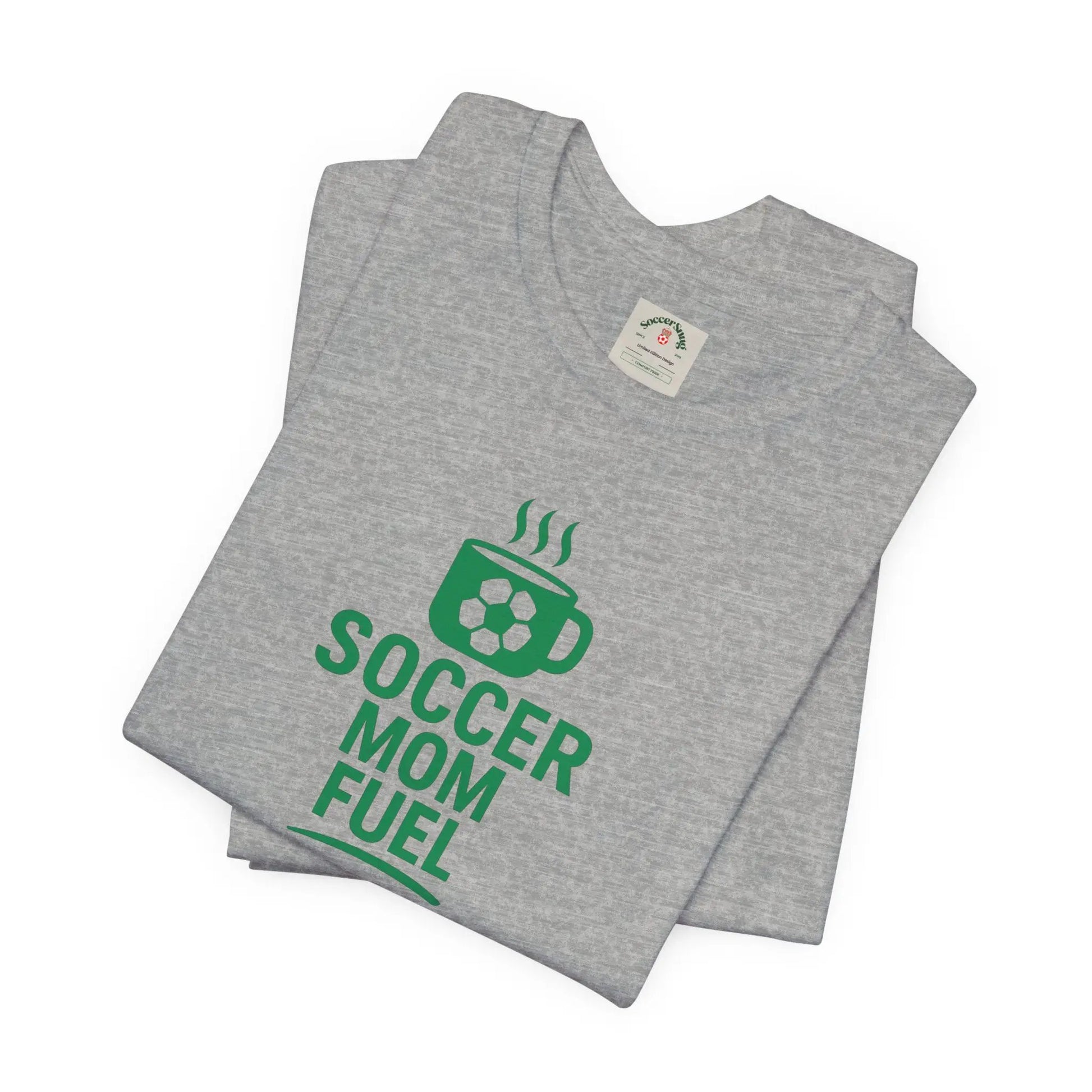 Soccer Mom Fuel T-Shirt — Coffee & Soccer Graphic Tee for Sports Moms by Printify