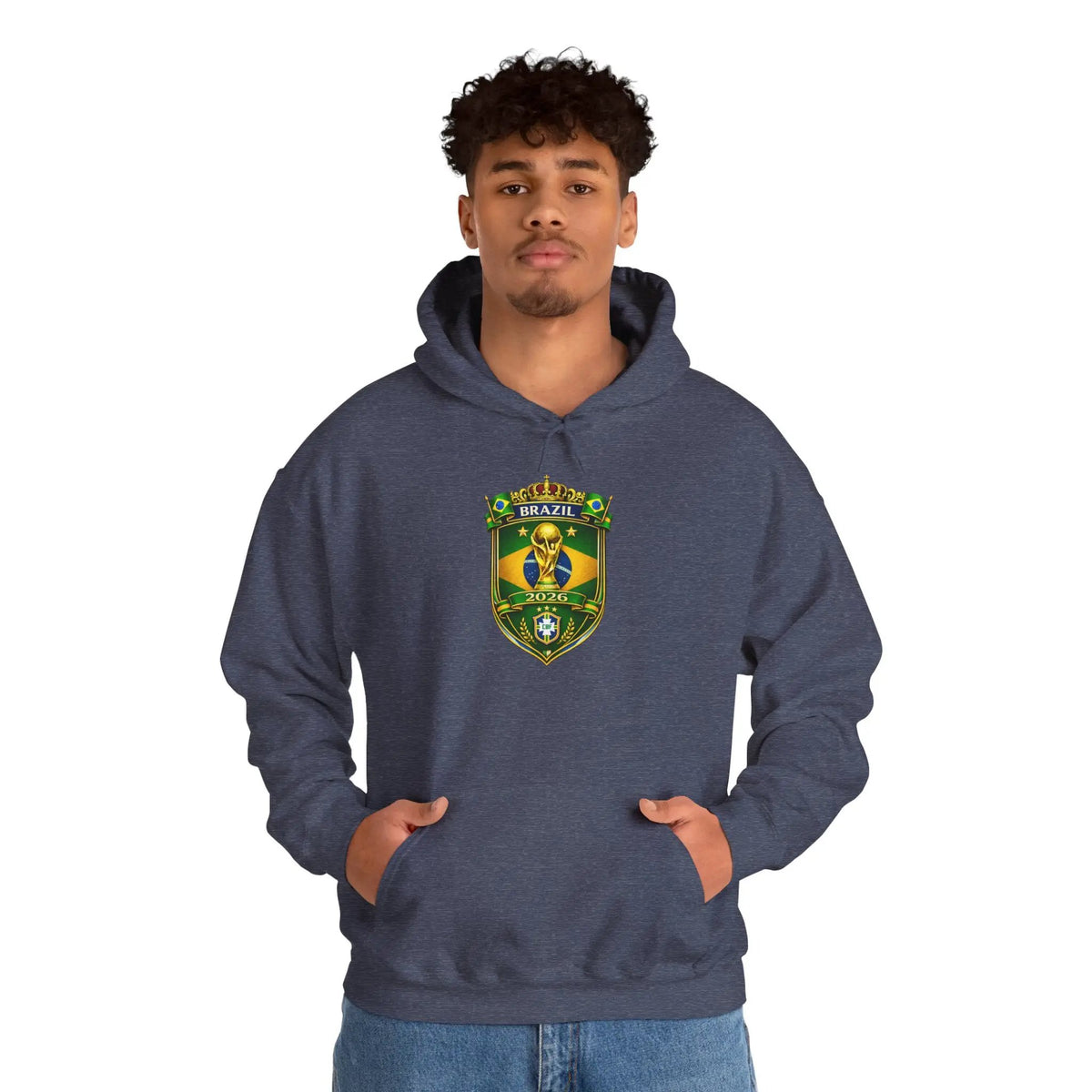 Brazil World Cup 2026 Hooded Sweatshirt by Printify