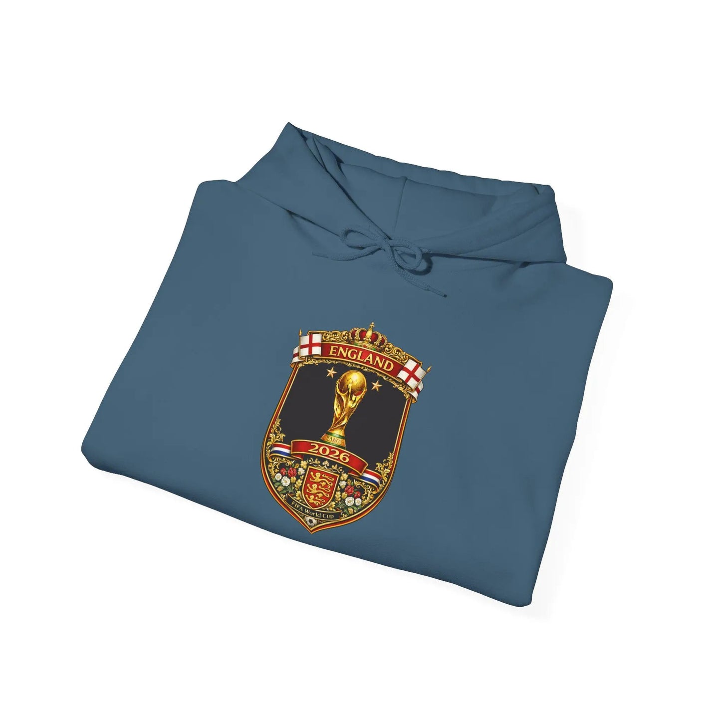 England World Cup Hooded Sweatshirt by Printify