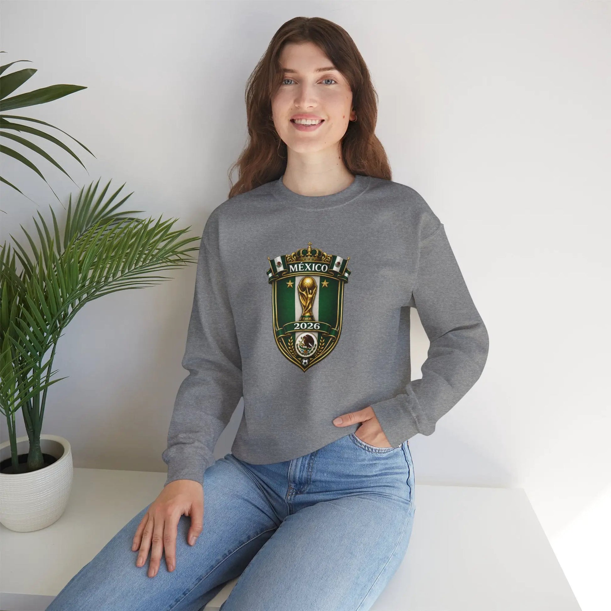 Mexico World Cup 2026 Crewneck Sweatshirt by Printify