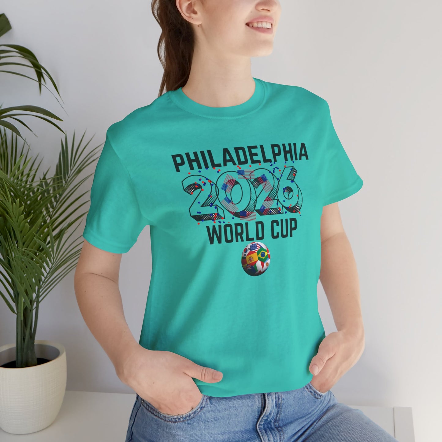 Philadelphia World Cup 2026 Unisex Streetwear Cotton Crew Tee