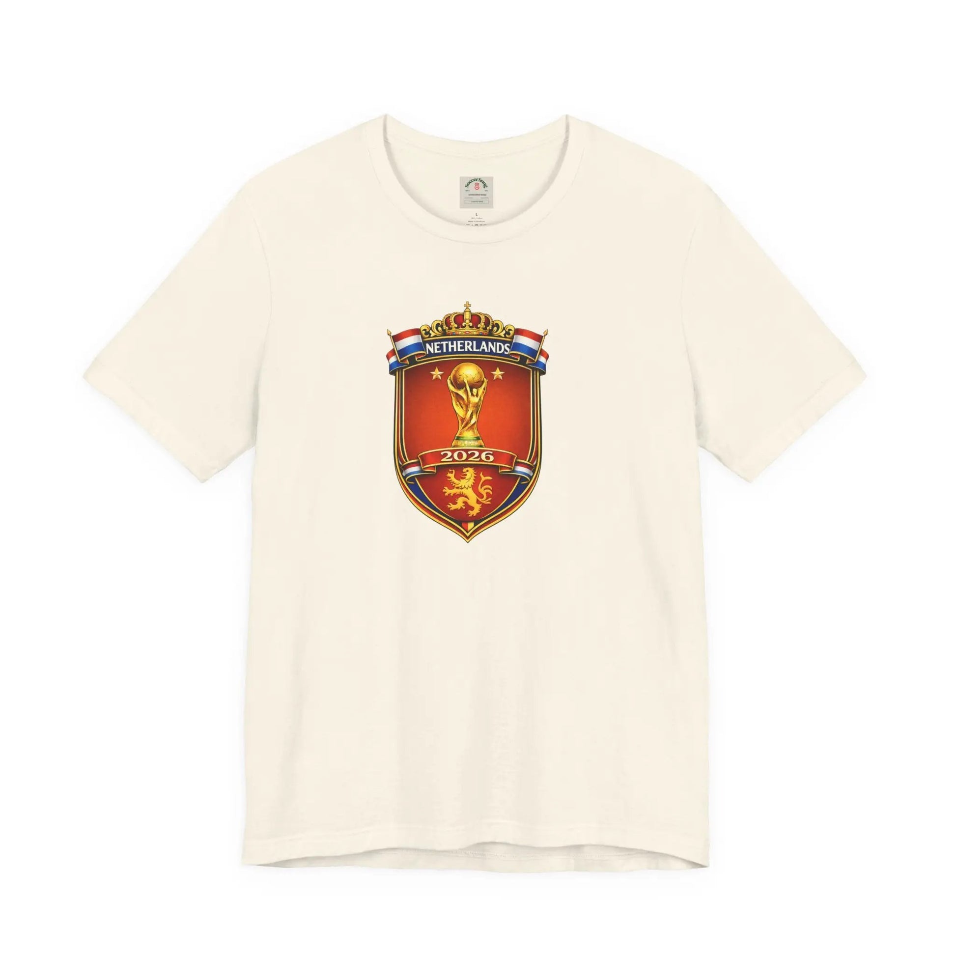 Netherlands World Cup 2026 Soccer Crest T-Shirt by Printify